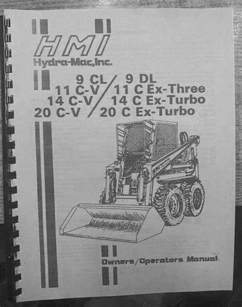 hydra mac commander 4200 skid steer specs|hydra mac skid steer manual.